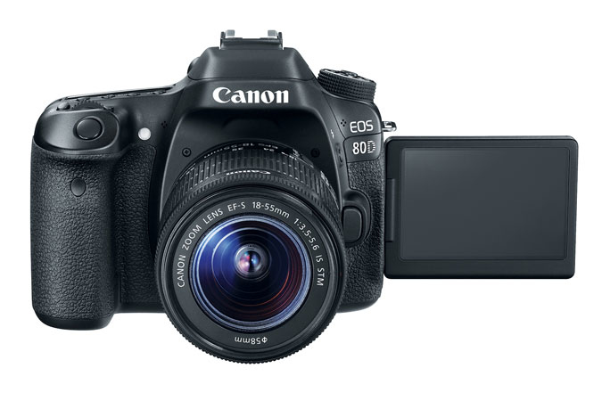 Canon EOS 80D + EF-S 18-55 IS STM Kit d'appareil-photo SLR 24,2 MP CMOS 6000 x 4000 pixels Noir - Neuf