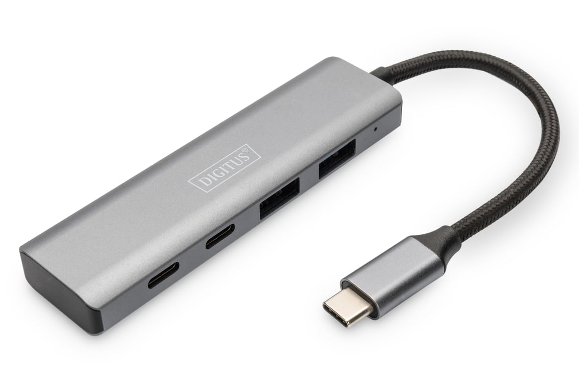 Digitus Hub 4 ports USB C 2x USB A + 2x USB C Neuf