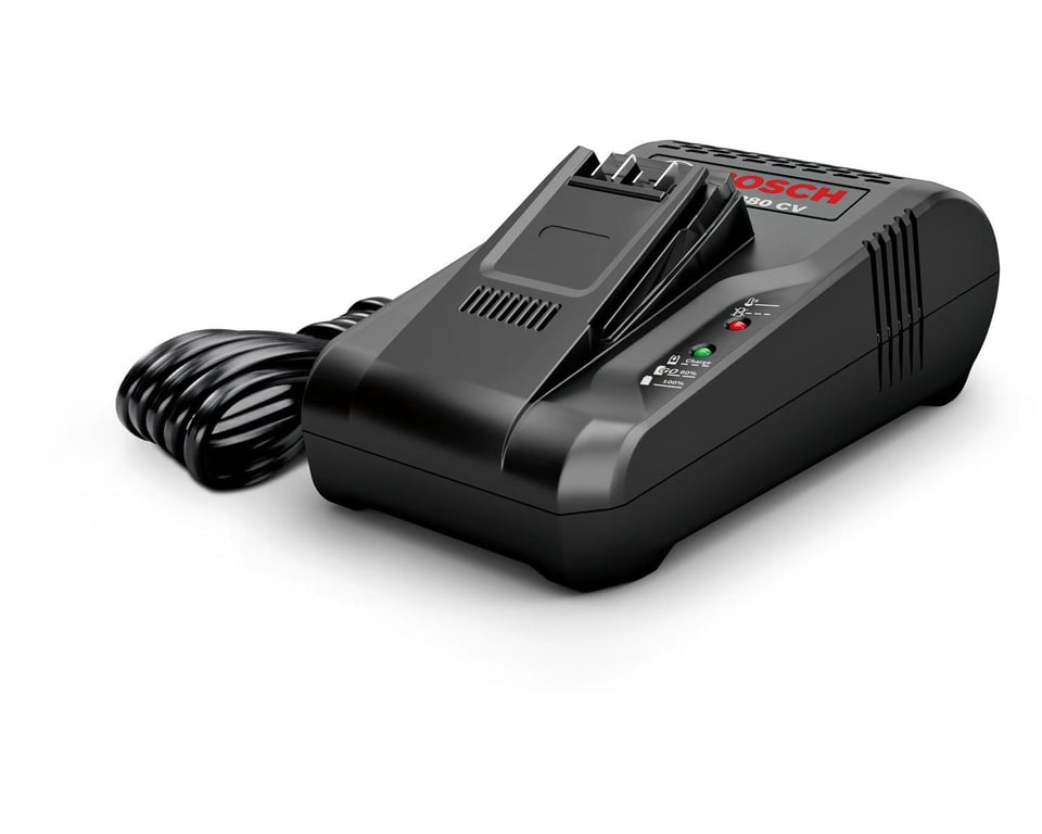 Bosch BHZUC18N Chargeur Rapide pour Batteries interchangeables 18 V Compatible avec aspirateur Bosch Unlimited