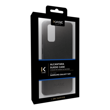 Cover in pelle scamosciata Alcantara per Samsung Galaxy S20, nero notte
