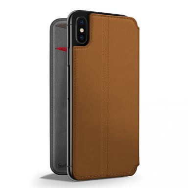 Twelve South SurfacePad for iPhone X Cognac funda para teléfono móvil 16,5 cm (6.5'') Folio Marrón
