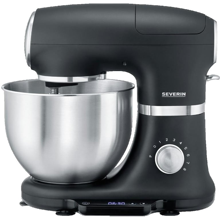 Robot Pâtissier SEVERIN KM 3865 – 400W, Bol 0.5L, 4 Fonctions, Noir/Inox - vue 7