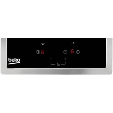 BEKO HDMC32400TX Placa de cocción - 2 placas de inducción - Controles táctiles - Negro - Temporizador integrado