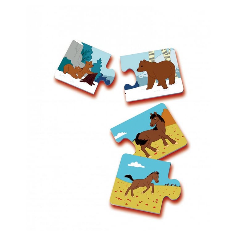 Puzzle éducatif interactif : Maman et ses petits animaux - Neuf