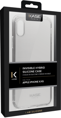 Carcasa híbrida invisible para Apple iPhone X/XS, Transparente