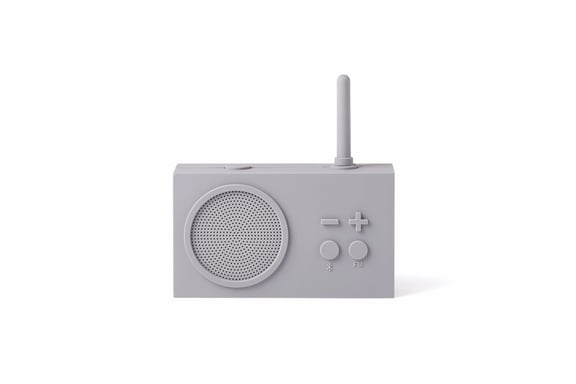 LEXON - Radio FM y Altavoz Bluetooth 3W - TYKHO 3 (GRIS)