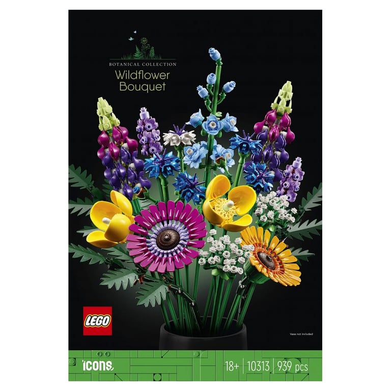 Set LEGO Icons Ramo de Flores Silvestres - Créez votre bouquet personnalisé - Neuf