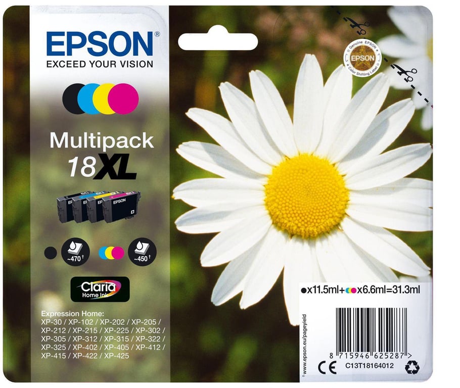 Cartouche D'encre Multipack T1816 Couleur + Epson La Cartouche D'encre - vue 2