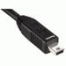 Cable USB 2.0, conector macho A - conector macho mini B (B5), 1,80 m, negro