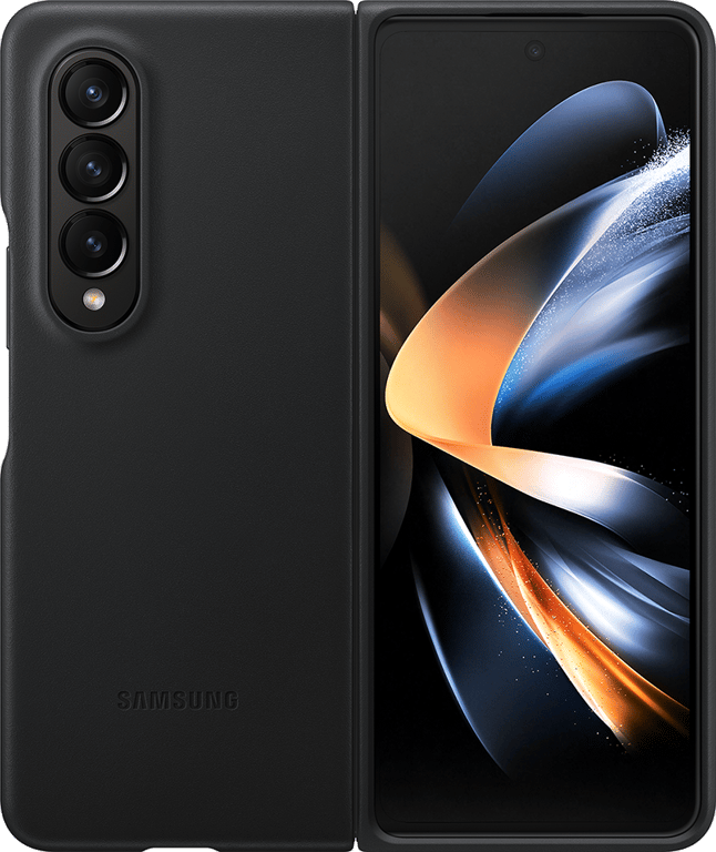 Coque Samsung G Z Fold 4 en Cuir Noire Samsung