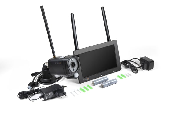 Telecamera di sicurezza IP per esterni Technaxx TX-128 Pod con montaggio a parete/da tavolo