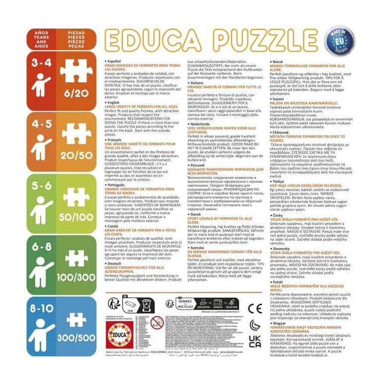 Puzzles progréssifs EDUCA Dino Spidey 12+16+20+25 pièces - vue 8