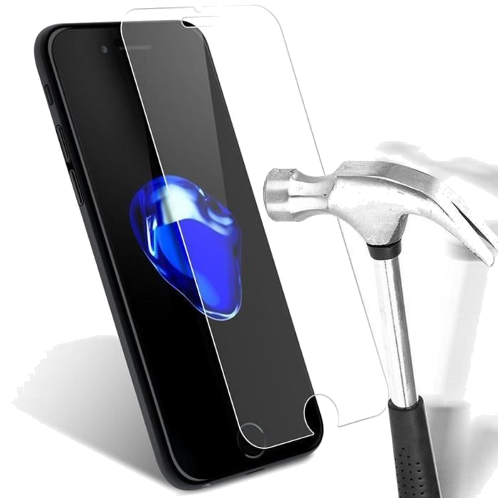 Pack Protection pour IPHONE 7 APPLE (Coque Silicone Anti-Chocs + Film Verre Trempe)