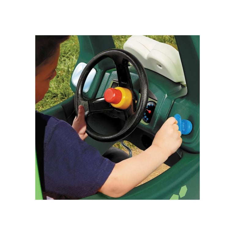 Voiture porteur push Little Tikes Cozy Coupe Dino avec plancher amovible klaxon et clé Neuf - vue 3