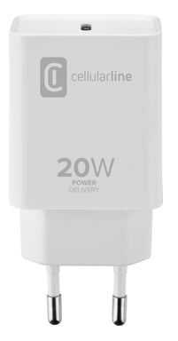 Cellularline USB-C Charger 20W - iPad (2020), iPad Pro (2018 or later) and iPad Air (2020)