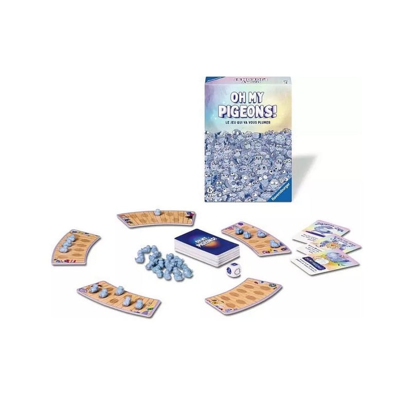 Jeu d'Ambiance Ravensburger Oh My Pigeons – Jeu Drôle pour 2 à 5 Joueurs dès 8 Ans - vue 3