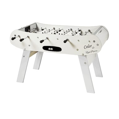 Futbolín blanco - Futbolín compacto y elegante