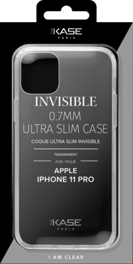 Coque Ultra Slim Invisible pour Apple iPhone 11 Pro 0,7mm, Transparent