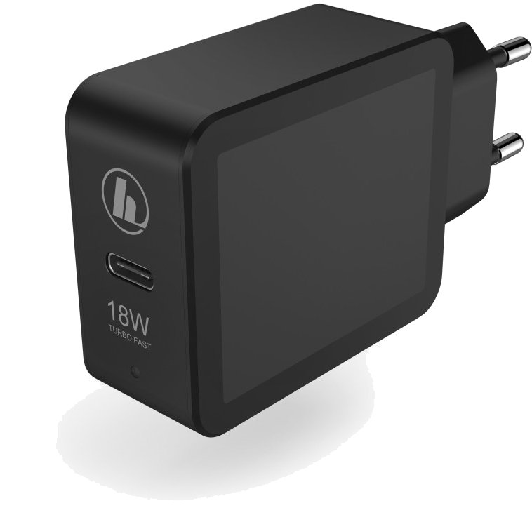 Chargeur, Power Delivery (PD)/Qualcomm®, 18 W, noir