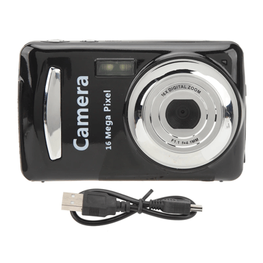 Appareil photo avec zoom optique 16x, capteur 16MP et écran LCD 2,4 pouces Black