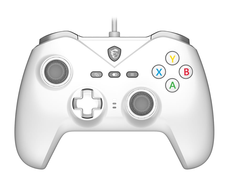 MSI FORCE GC200 WHITE accessoire de jeux vidéo Blanc USB Manette de jeu Analogique/Numérique Android, PC - Neuf