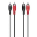 Hama 00305033 câble audio 1,5 m 2 x RCA Noir