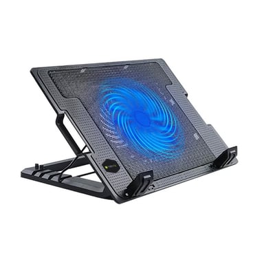Techly ICOOL-CP12TY sistema de refrigeración para ordenadores portátiles 43,9 cm (17,3'') 1400 rpm Negro