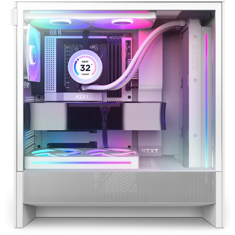 NZXT H5 Flow RGB Midi Tower Blanc