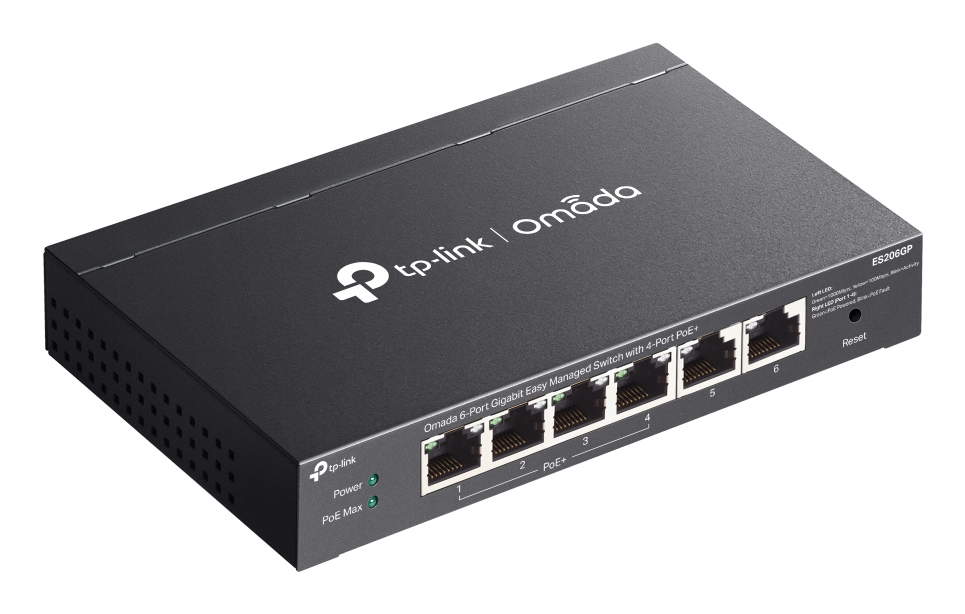 TP Link Omada ES206GP commutateur réseau Géré Gigabit Ethernet 101001000 Connexion Ethernet supportant 'alimentation via ce port PoE Neuf - vue 2
