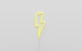 GINGA LED Décorative Éclair – Lampe Design, Alimentation Piles ou USB-A, Éclairage Ambiance -Jaune