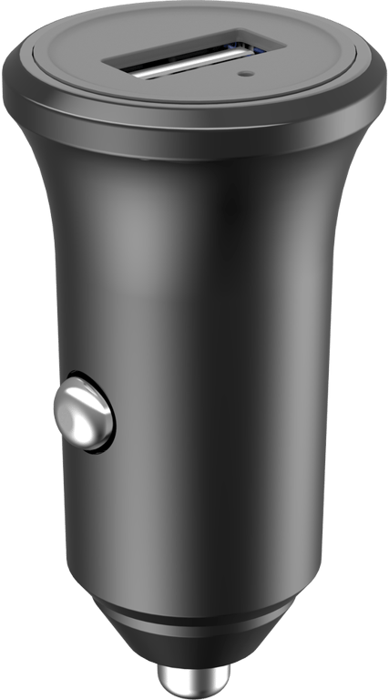 BigBen Connected Cargador de coche FastCharge de 2,4 A: plástico 100 % reciclado Negro - Nuevo