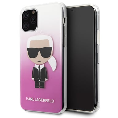 Funda Karl Lagerfeld para iPhone 11 Pro Rosa Gradiente Ikonik Karl