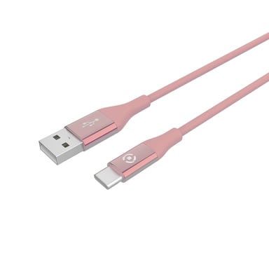 Celly USBTYPECCOLORPK cable USB USB 2.0 1 m USB A USB C Rosa