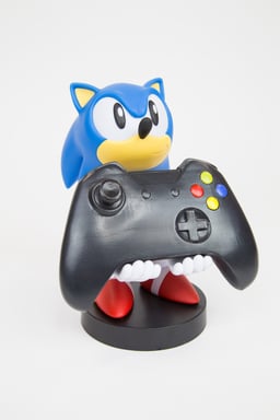 Figura de acción de Sonic The Hedgehog - Soporte y cargador para mando y smartphone - Exquisite Gaming