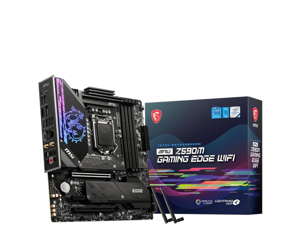 Msi Mpg Z590M Gaming Edge WiFi Intel Z590 Lga 1200 (Socket H5) Micro Atx - Excellent État