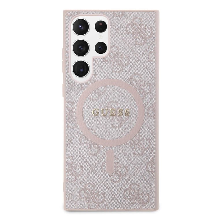 Coque de téléphone Guess 4G Collection Cuir et métal Compatible MagSafe - vue 5