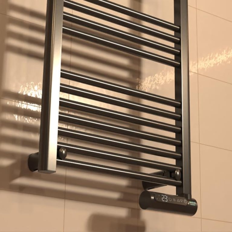 Cecotec Radiateur Sèche serviettes Électrique Basse Consommation ReadyWarm 9100 Smart Towel Affichage LED Commande Tactile Minuterie 3 Modes de Fonctionnement 2 Systèmes de Sécurité - vue 3