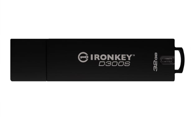 Kingston Technology IronKey D300S unidad flash USB 32 GB USB tipo A 3.2 Gen 1 (3.1 Gen 1) Negro