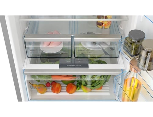 Réfrigérateur combiné - BOSCH - KGN56XLEB - Classe E - 508L - 193 x 70 x 80 cm - Inox