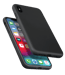 Guscio in silicone gel antiurto per Apple iPhone XS Max, nero satinato