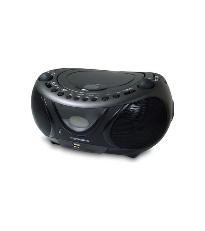 METRONIC Boombox 477135 Radio mp3 Bluetooth - Noir - Metronic