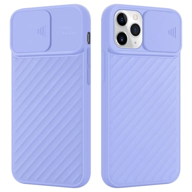 Coque pour Apple iPhone 11 PRO MAX en Mat Violet Housse de protection Étui en silicone TPU flexible et avec protection pour appareil photo