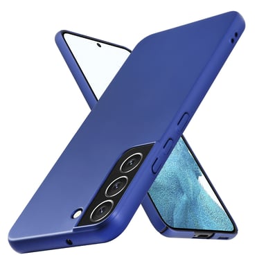 Coque pour Samsung Galaxy S22 PLUS en METALLIC BLEU Hard Case Housse de protection Étui d'aspect métallique contre les rayures et les chocs