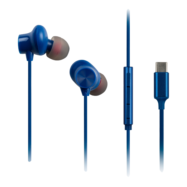 Panasonic RP-TCM225DEA casque Avec fil Ecouteurs Appels/Musique USB Type-C Bleu - Neuf