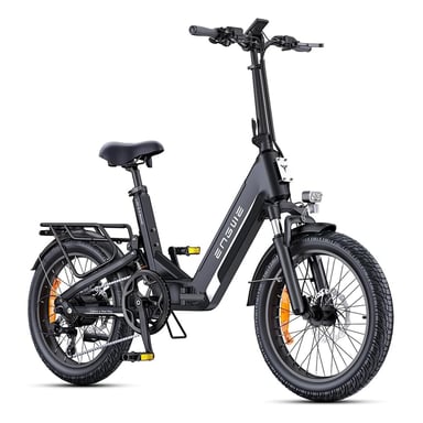 ENGWE L20 3.0 Boost 20'' Fat Tire Ebike 250W 75Nm Boost Power Full Suspension E-bike compatta con batteria da 48 V 13,5 Ah