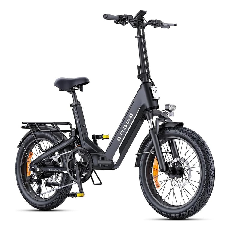 Vélo électrique compact tout suspendu ENGWE L20 3.0 Boost 20 pouces à gros pneus 75 Nm Boost Power avec batterie 48 V 13 5 Ah Neuf
