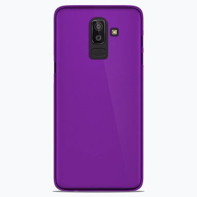 Coque silicone unie compatible Givré Violet Samsung Galaxy J8 2018