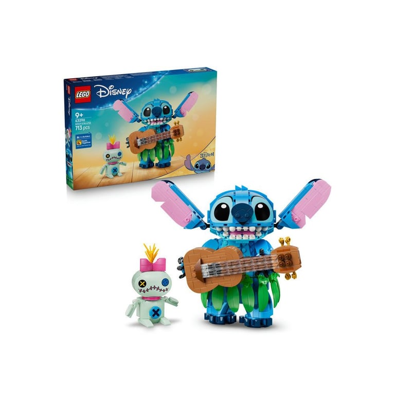 LEGO Disney 43296 Stitch et Scrump Set de construction 713 pièces dès 9 ans Bleu - Neuf