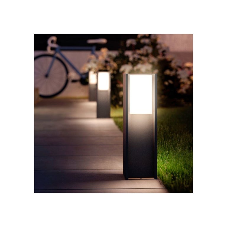 Borne lumineuse basse PHILIPS HUE Turaco IP44 Lumière et colorée 1100 lumens - vue 4