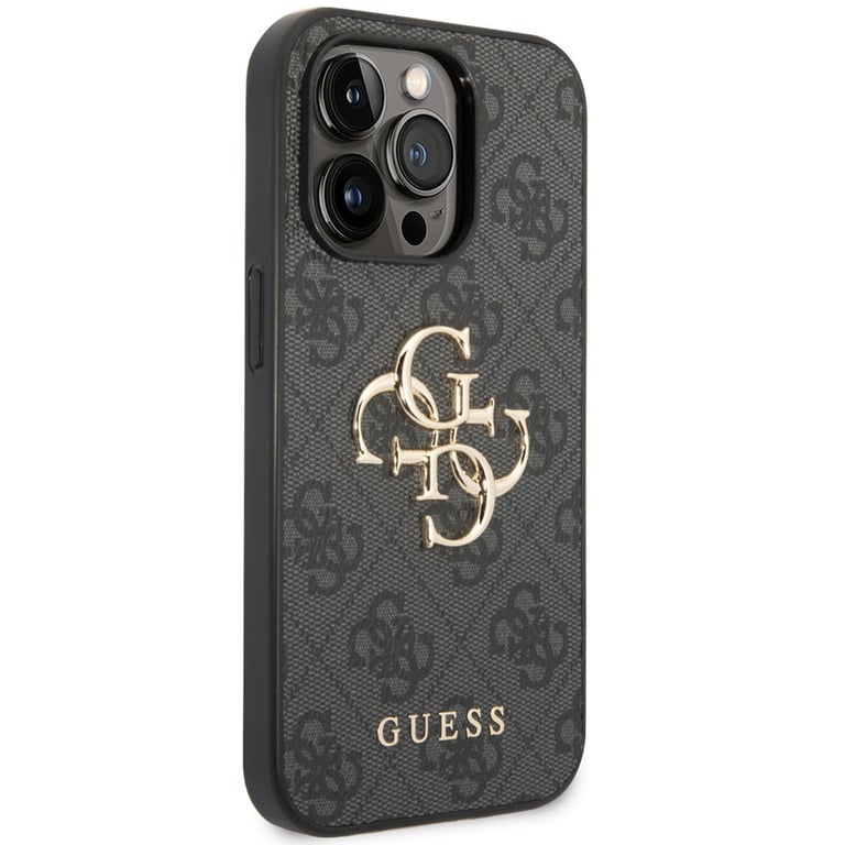 Guess Coque 4G Metal Logo Backcover pour Apple iPhone 14 Pro Max Blanc - vue 3
